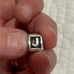 🌟BOGO🌟 Buy 1, Get 1 1/2 off!!  Pandora Authentic Letter “J” Charm